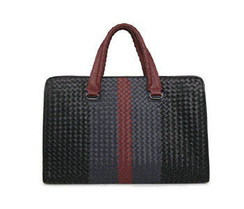 Bottega Veneta intrecciato briefcase BV98661 blue&black